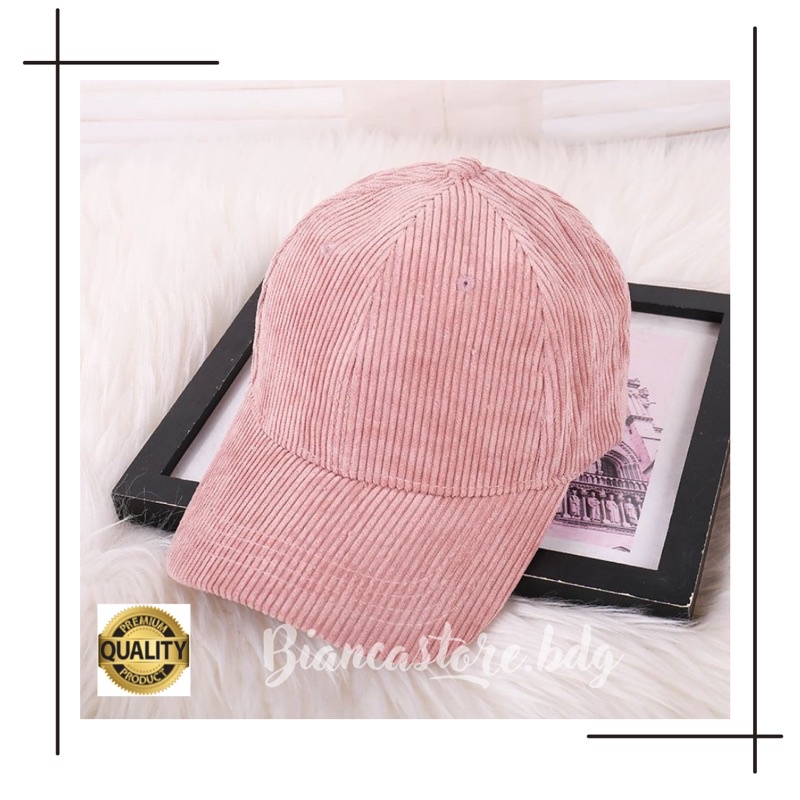 TOPI CORDUROY BASEBALL PREMIUM TOPI BASEBALL CAPS PRIA DAN WANITA TOPI CORDUROY POLOS CLOTHING TOPI POLOCAPS TOPI POLO CAPS