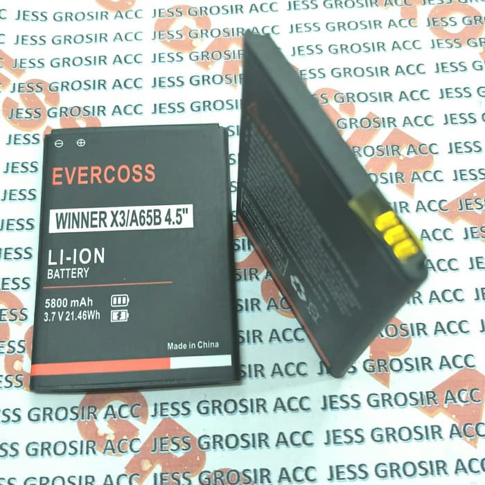 Baterai Battery Original Double Power Evercoss Cross Winner X3 , A65B