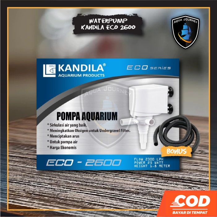 Kandila 2600 Pompa Air Aquarium Water Pump Eco Series Pompa Celup Kolam Aquascape Canister