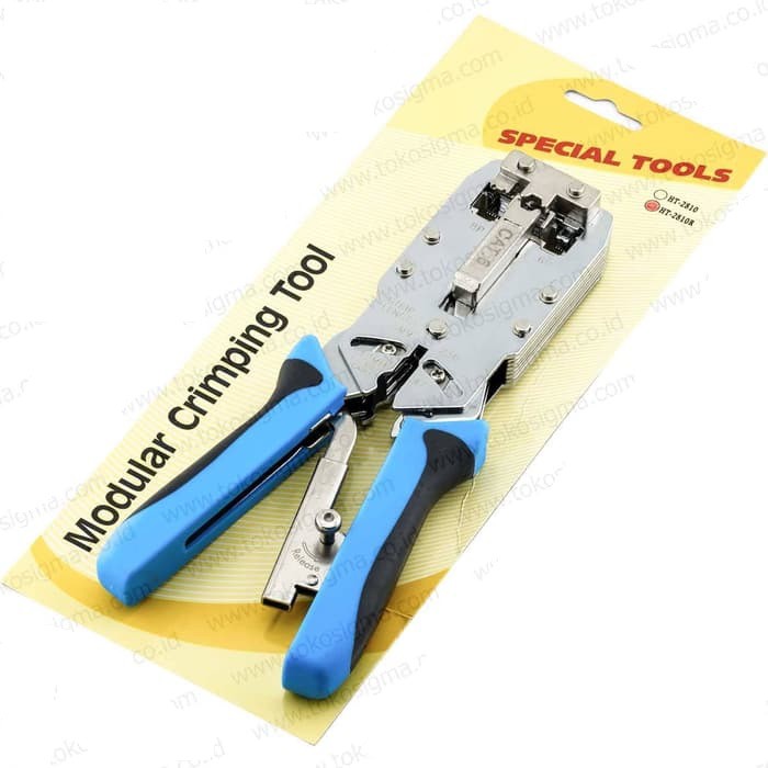 Tang Crimping 2810R Kabel LAN Internet telepon CAT6 Krimping HT-2810R Tang Modular Crimping Tool