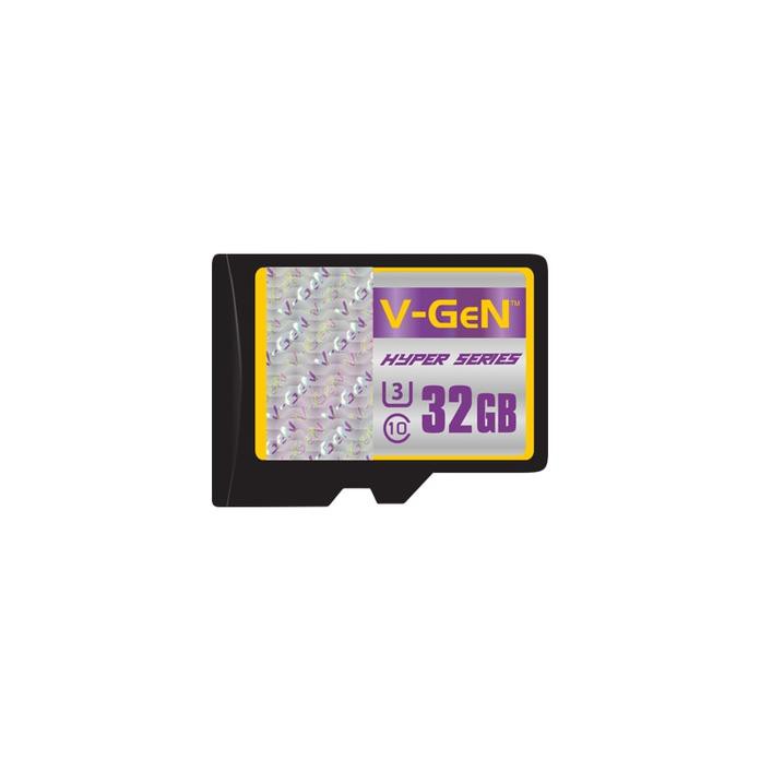 Microsd V-Gen Hyper 32Gb Class 10 98Mb/S (Microsd Vgen Memory Hp)