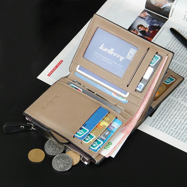 FYGALERY D1282 Dompet Pria Baellerry Ekslusif Dompet Pria Lipat Pendek Tanpa Kotak-5