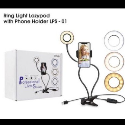 RING LIGHT SELFIE+LAZY POD 3 in 1