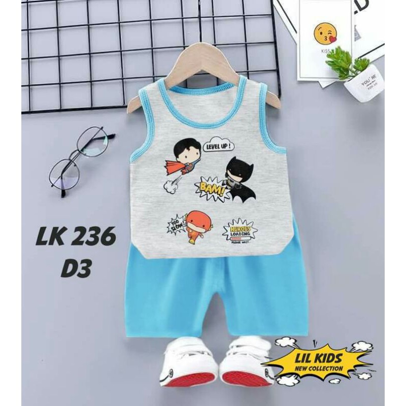 LK236 BAJU MAEN ANAK CWO (bahan kaos printing)