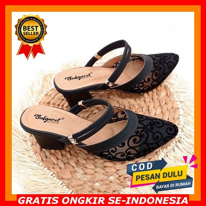 Tsurayya - Ayana Sandal Hak 3Cm Sepatu Heels Women'S Fioni Luna 191646 090 Hezavatu Els Kaca 5Cm Nya