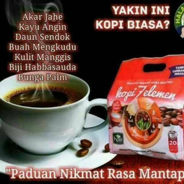 

Kopi 7 elemen hni hpai/kopi sevel/kopi herbal/kopi masuk angin/kopi