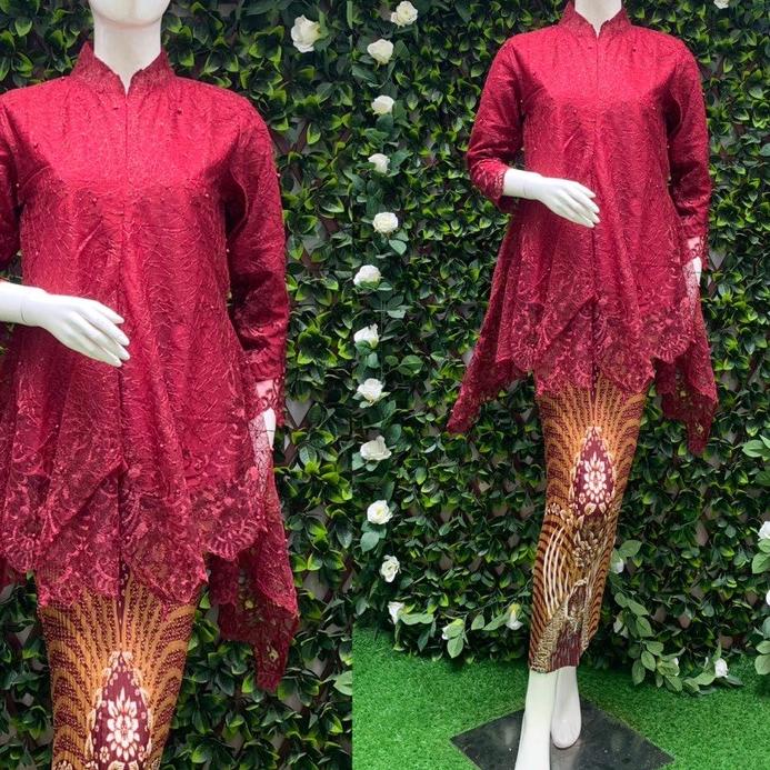 ❀ kebaya sanghai busui payet / kebaya wisuda / ocean kebaya / kebaya modren ℗