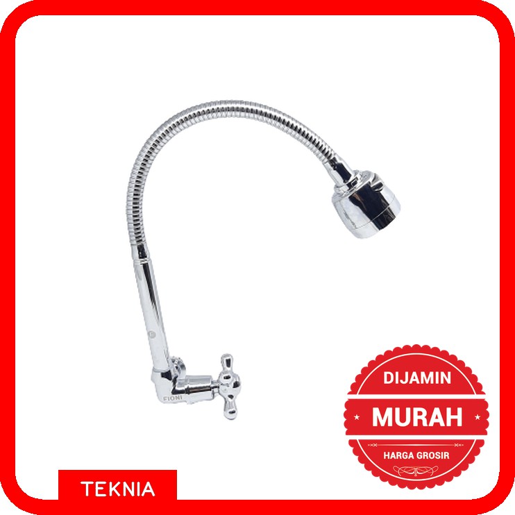 Kran Cuci Piring Flexible FIONI -Kran Angsa Tembok - Kran Flexible