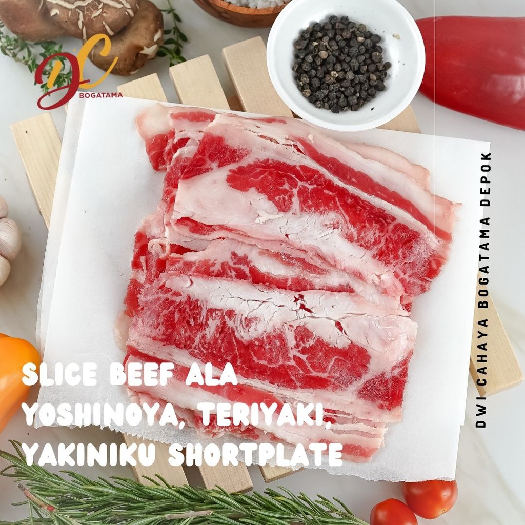 

USA Daging Slice Beef Ala Yoshinoya Shortplate - 250gram