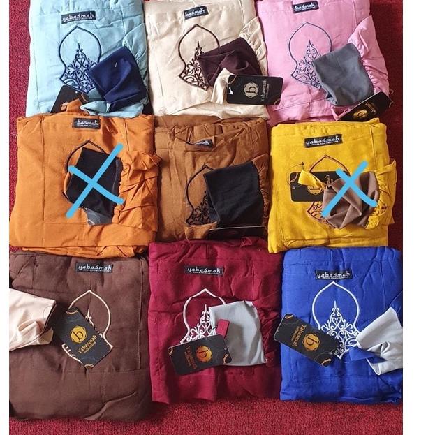 LANGSUNG KIRIM.. Mukena Basmah Motif Trompah | mukena yabasmah motif new | Mukenah Hadramaut/Mukena 
