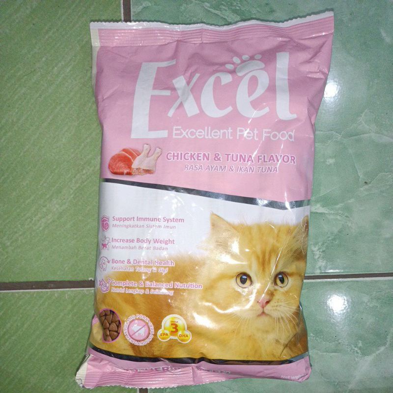 ekspedisi Excel kitten chiken&amp;tuna 20kg / makanan anak kucing