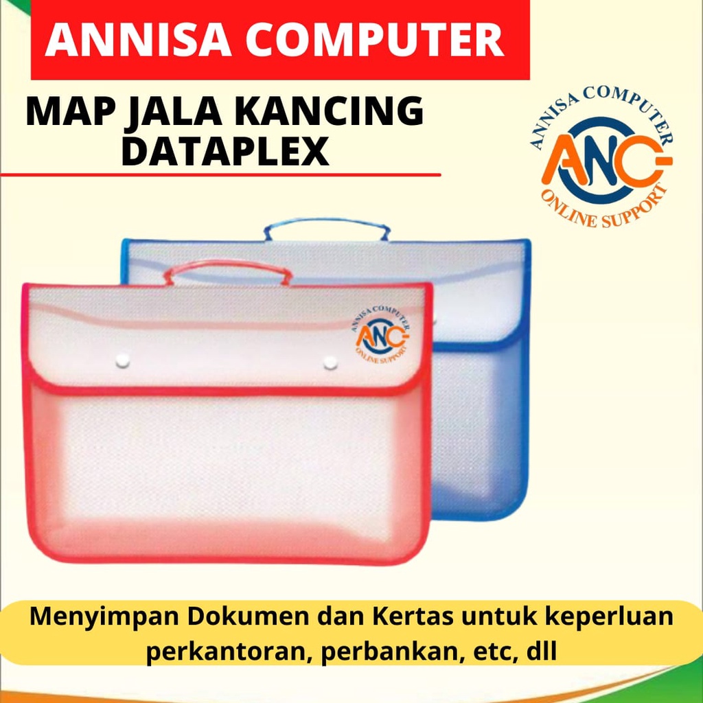 

Map Jala Kancing / Map Plastik Folio / Map Dokumen / Bag Transparan
