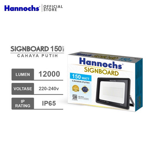 Lampu Sorot / Tembak Hannochs Signboard 150W LED Bergaransi