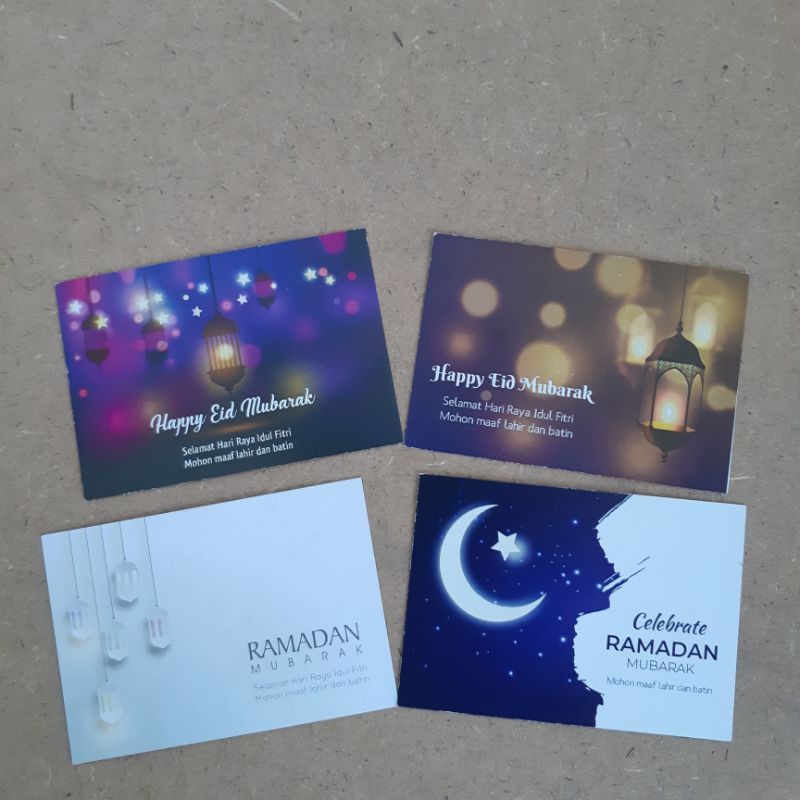 tambahan kartu ucapan ramadhan kareem minal aidin eid mubarak lebaran
