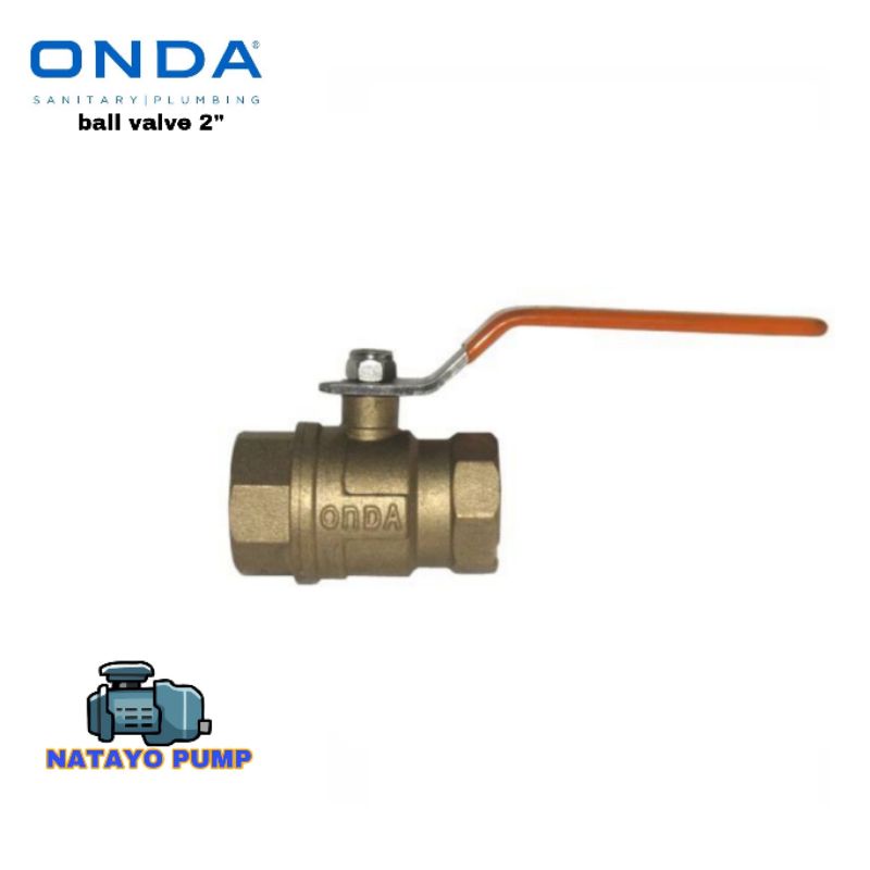 Ball Valve kuningan 2 inch stop kran ONDA