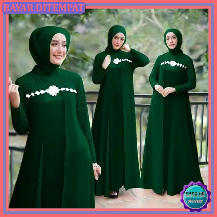 Fashion Muslim Gmis Polos Bj Wnta Gmis Dress Pesta Kondangan Dress Remaja Import Pakaian Baju Gamis 