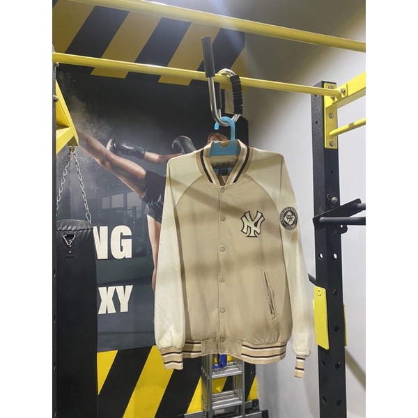 MLB New York Yankees Varsity Jacket Cream