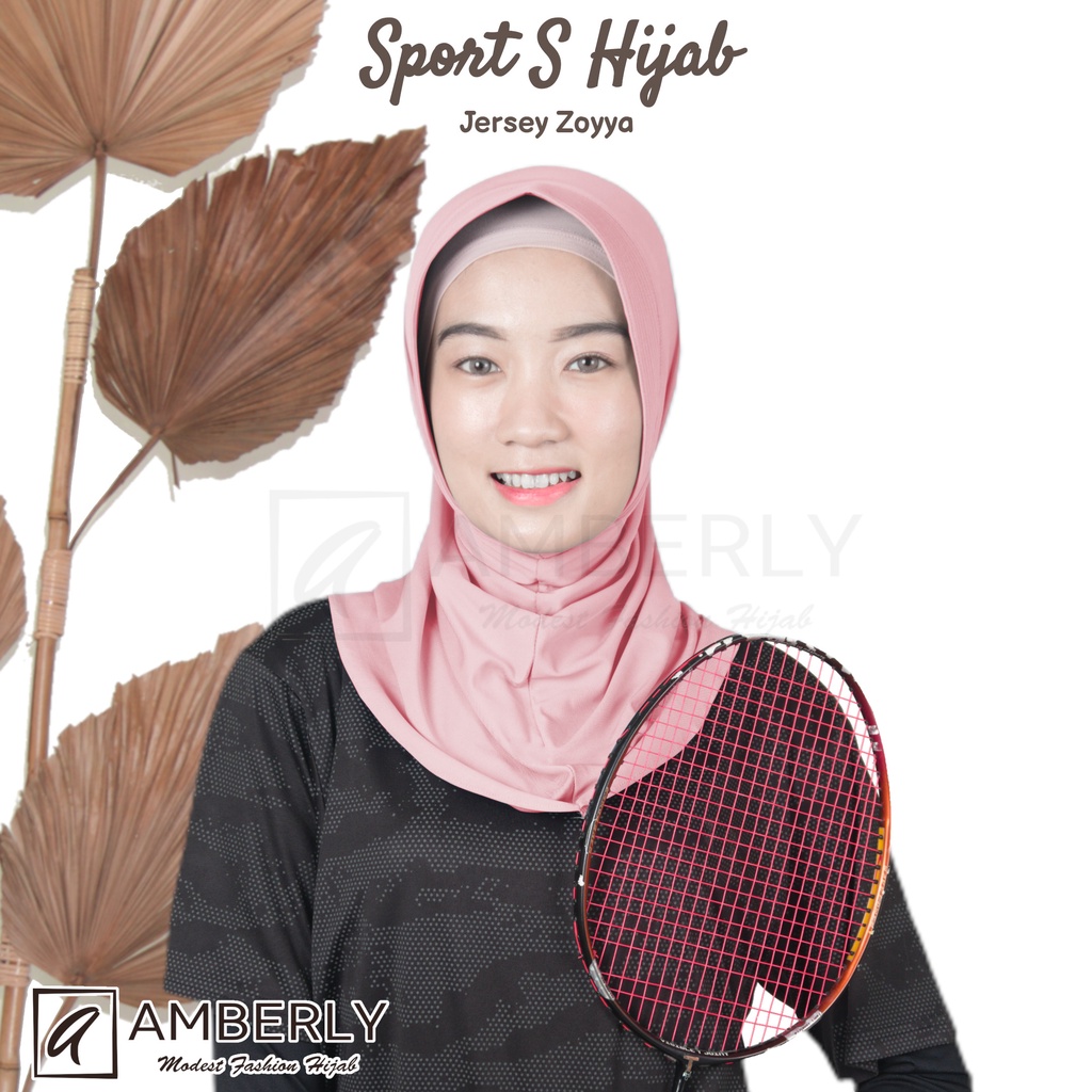 AmberlyHijab Sporty S Jilbab Instan Bahan Jersey Zoyya