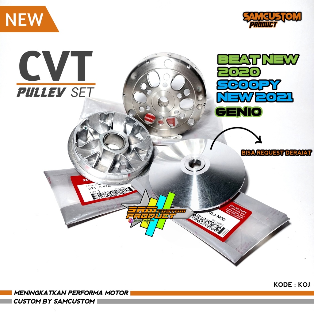 Paket Upgrade Cvt Kirian Rumah Roller Racinng Pulley Racing Pulley Mangkok Custom Beat 2020 Scoopy 2