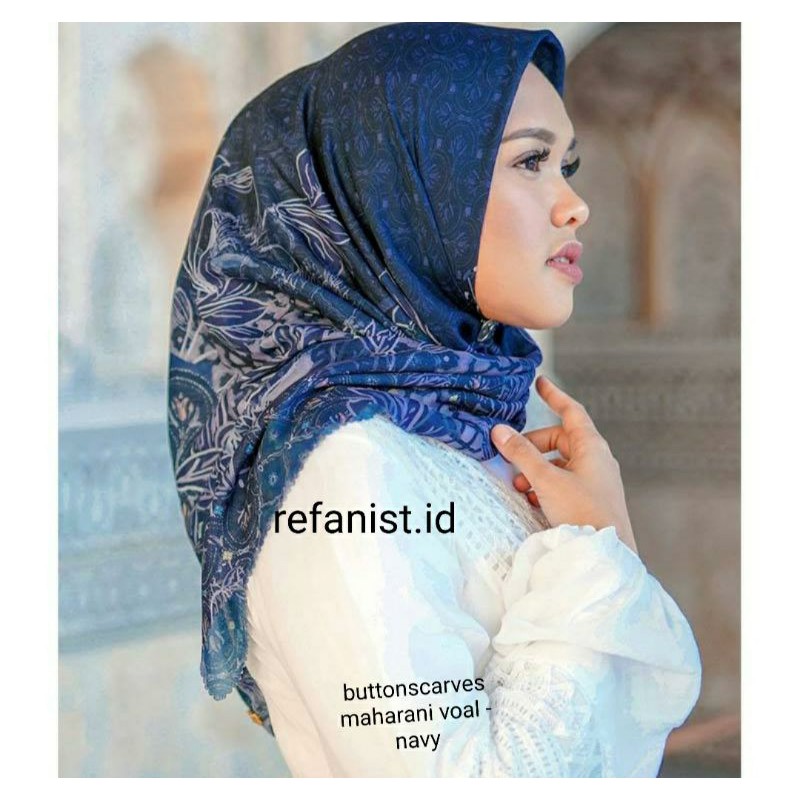 SALE  BUTTONSCARVES MAHARANI - NAVY