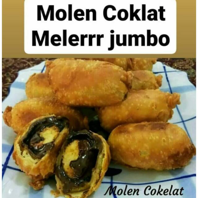 

Pisang molen coklat lumer jumbo meler