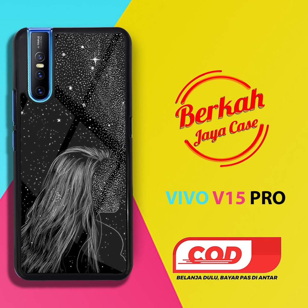 Casing Vivo V15 pro Case Couple Black Hardcase Softcase Glossy All Type Berkahcase