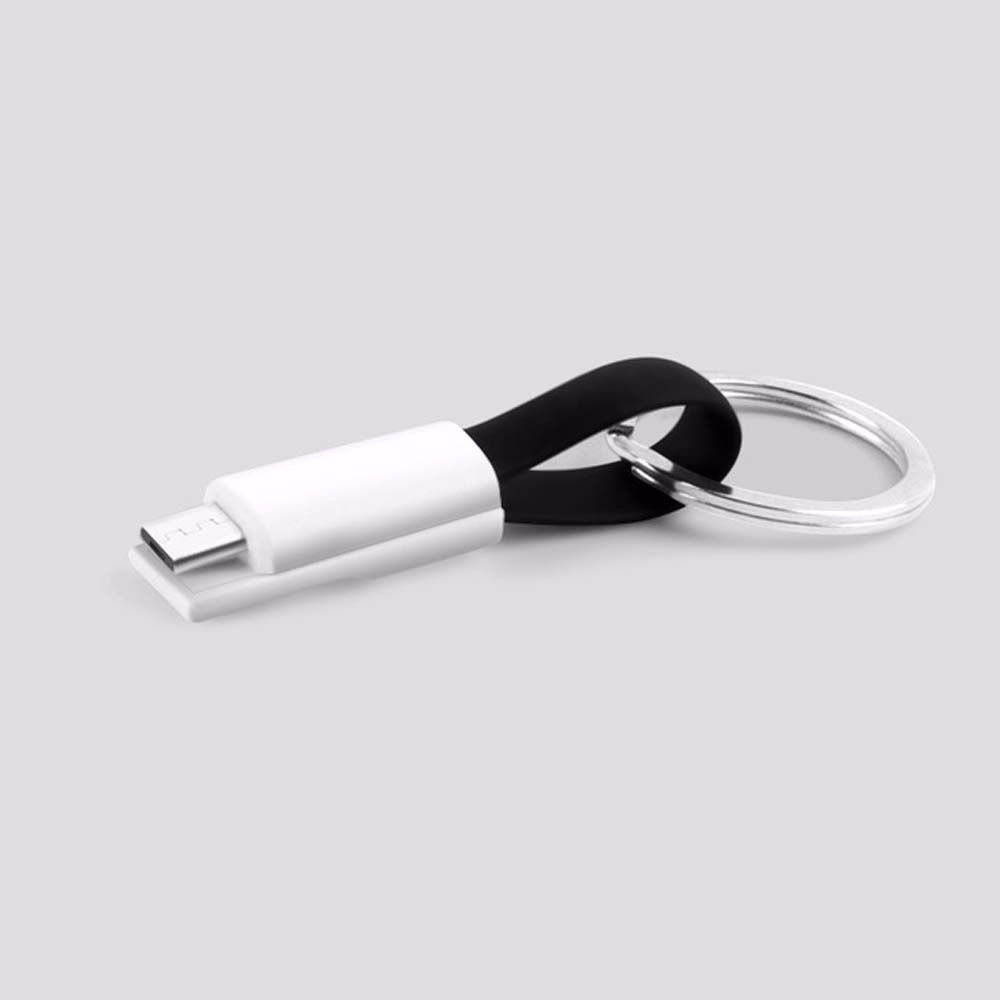 QUINTON Protable Usb C Cable Android Micro Usb Cable Short Magnetic Keychain Cable Sync Data Type C Fast Charger Lighting Cord IOS Cable 2 In 1 Charging Data Cord