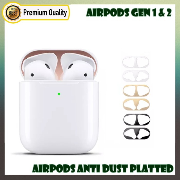 Sticker Airpods Anti Debu Dust Guard Lapis Emas 18K AIRPODS GEN 1 &amp; 2