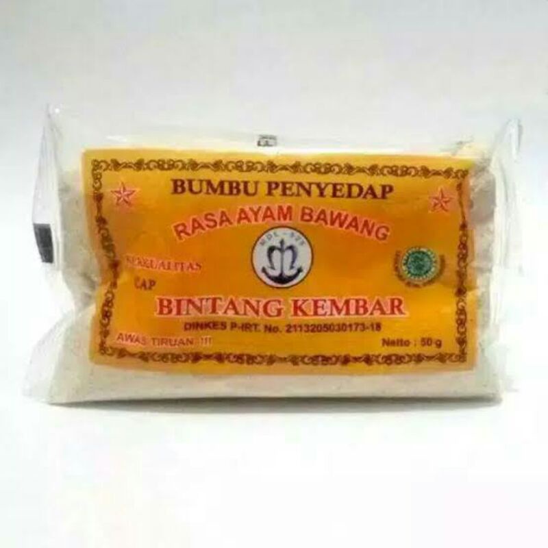 

atom bintang kembar rasa ayam bawang 50gr