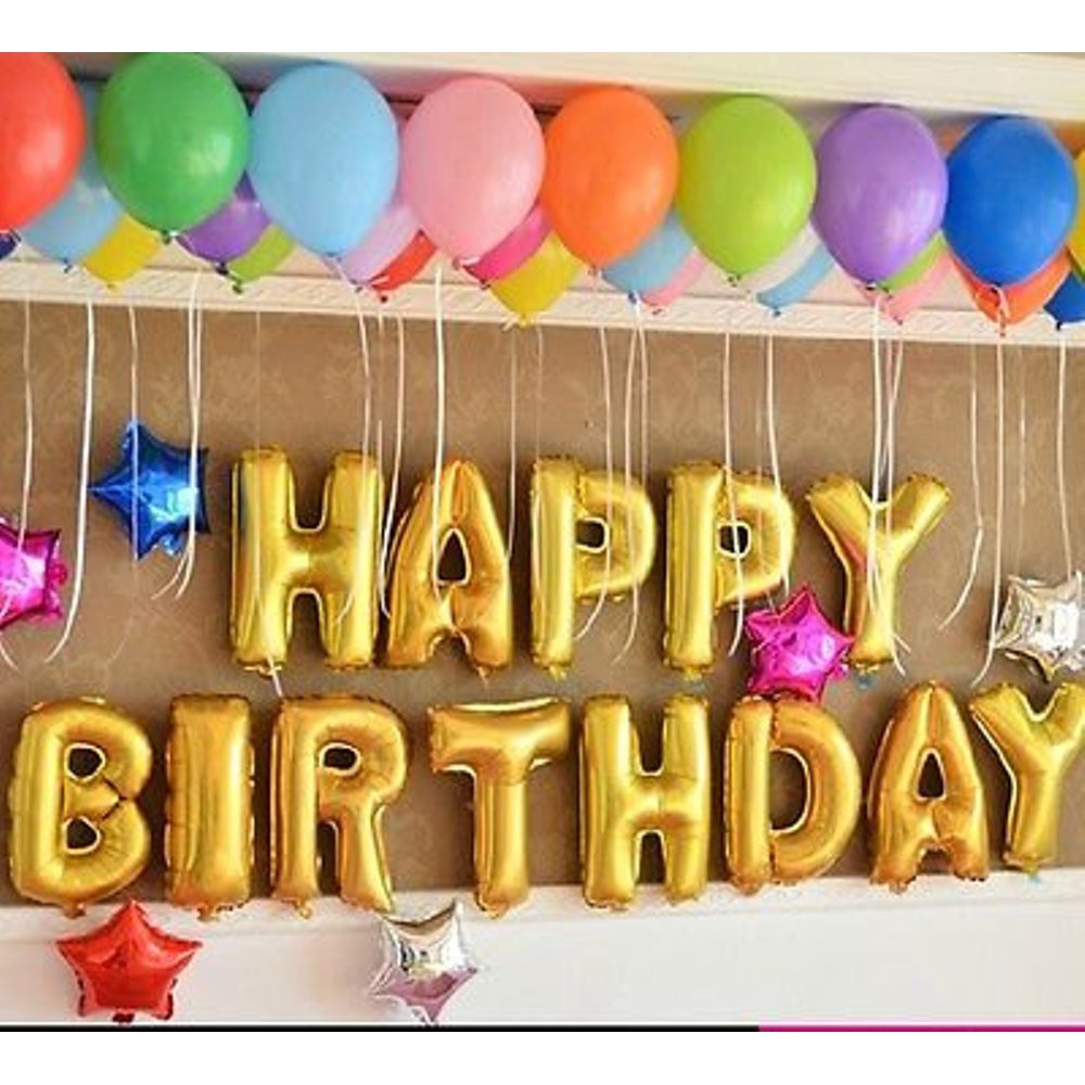 BALON FOIL HURUF ABJAD DAN ANGKA 40 CM (BALON ABJAD/ANGKA)