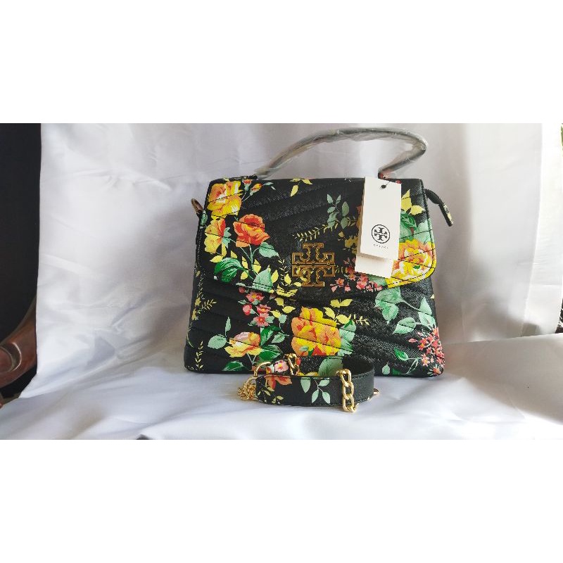 Tas import Tory (TB) Bunga hitam