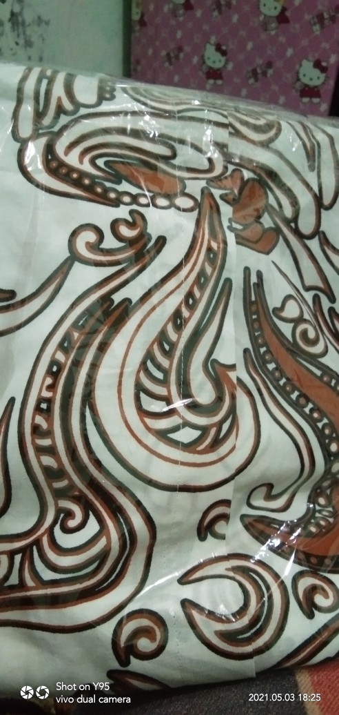 Promo Batik Solo Wedangan Putih Sogan Full Furing Kemeja Lengan Pendek/panjang Murah Katun Sragenan