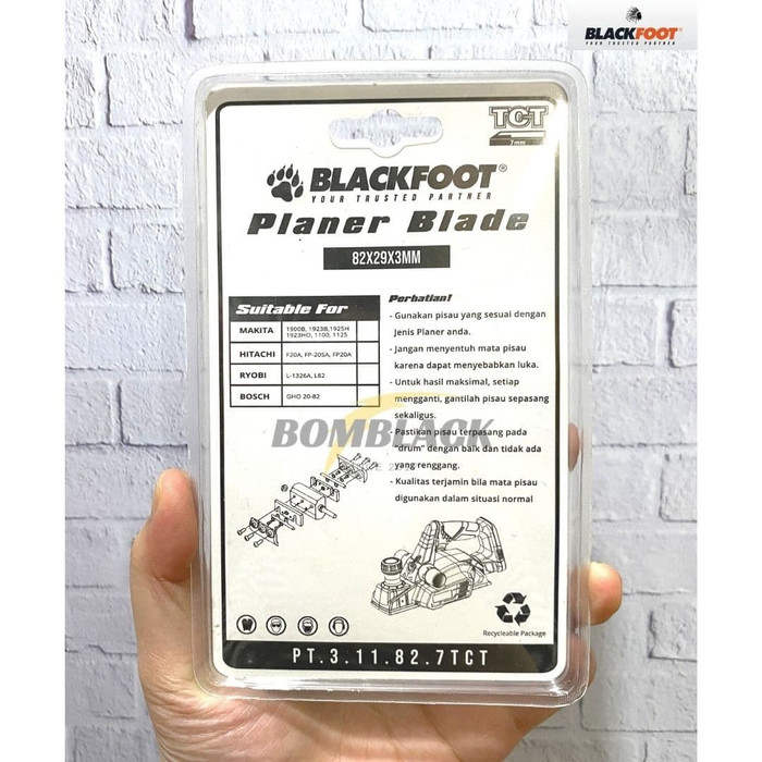 BLACKFOOT Mata Pisau Mesin Serut TCT 7mm Planer Blade Ketam Sugu Pasah