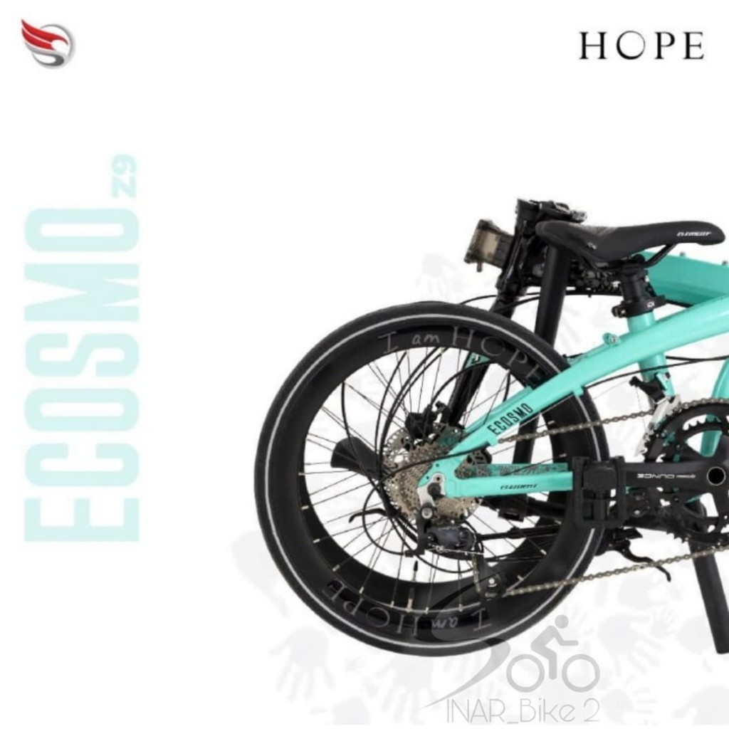 Sepeda Lipat 20Inch 451 Element Ecosmo Z9 Edisi Hope