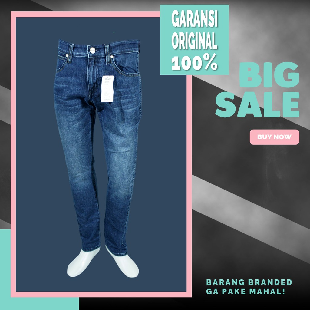 Original BNWT Wrangler Vegas Skinny Fit Jeans - Medium Blue Wash
