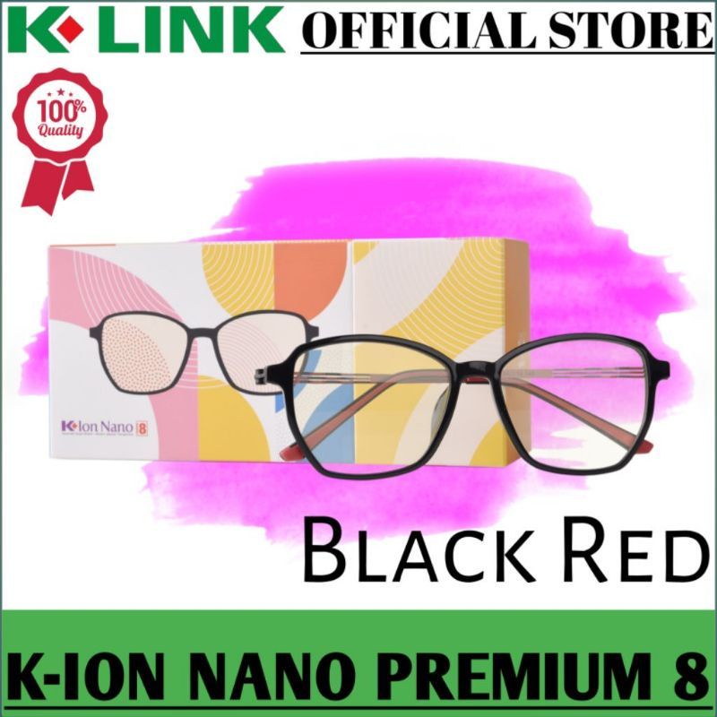 Kacamata K-Link K-Ion Nano Premium 8 Black Red