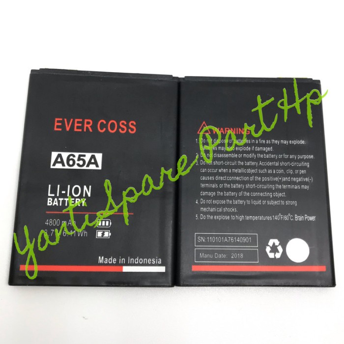 Baterai Evercoss A65A Original New