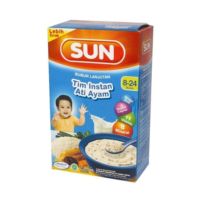 Sun Bubur LanjutanTim instan Ati ayam/bubur bayi sun/makanan bayi