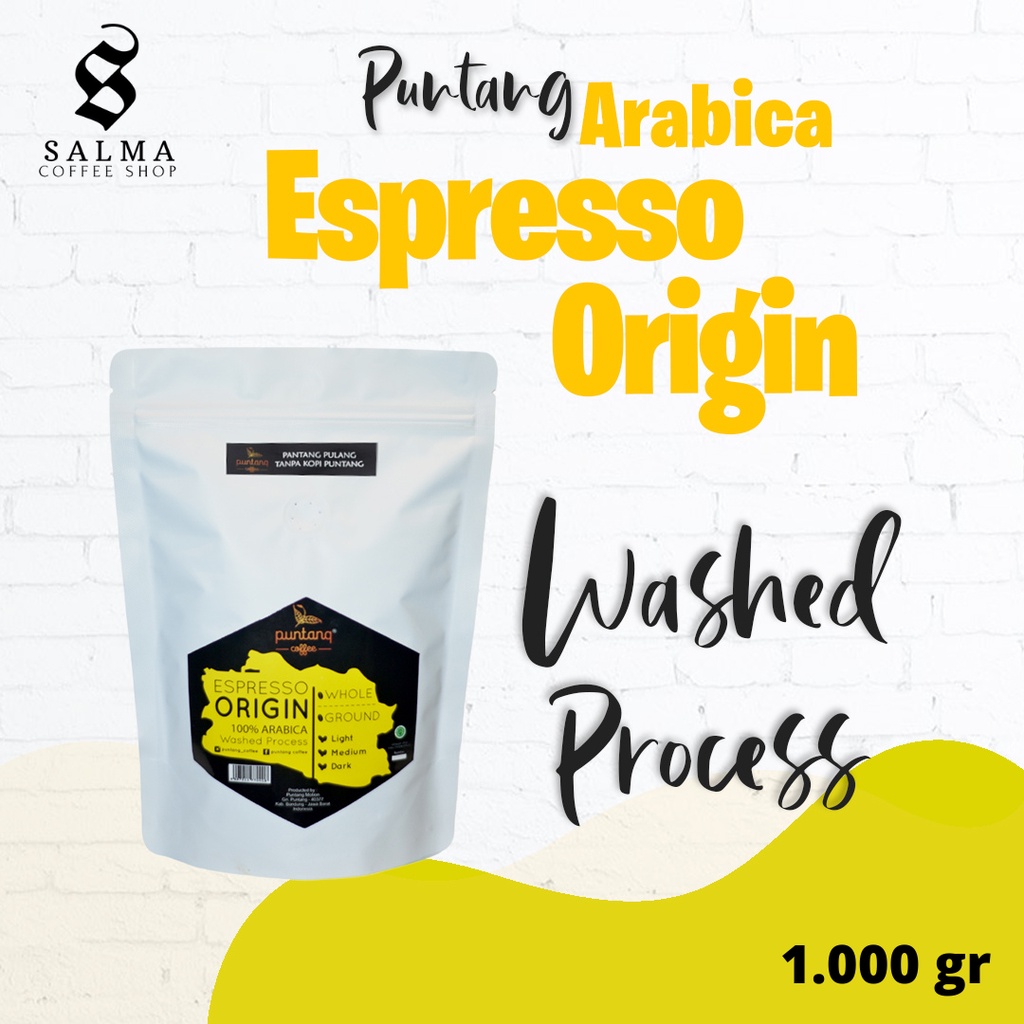 

Biji/Bubuk Kopi Arabika Espresso Origin Puntang 1,000gr