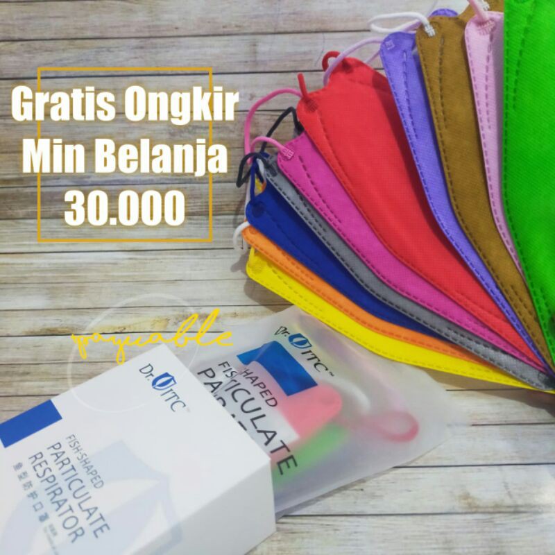 Masker KF94 Dr ITC Warna - KF 94 Mix Warna Dr ITC