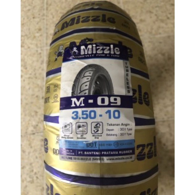 BAN LUAR MIZZLE M-09 RING 10 VESPA PX EXCEL SPRINT PTS