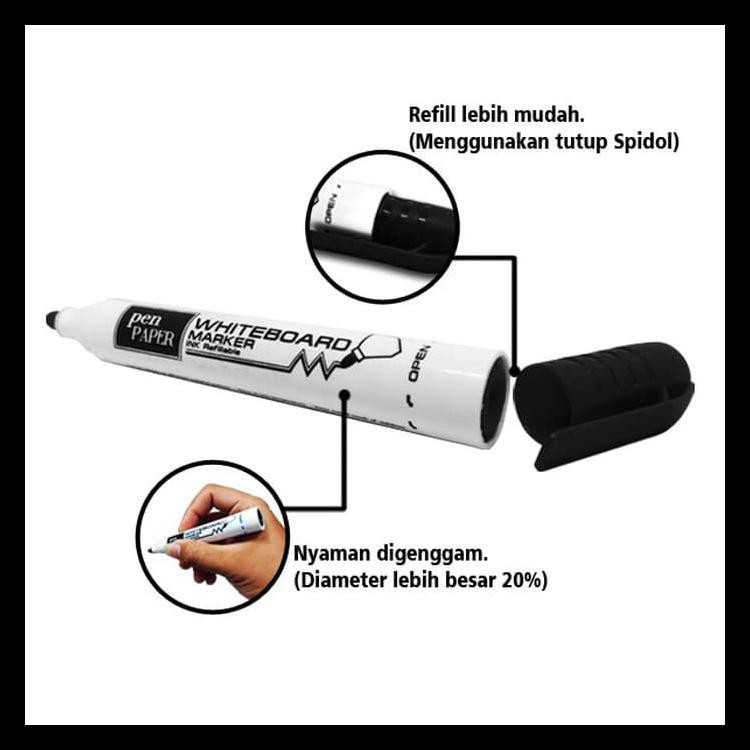 

Big Sale Pen Paper Whiteboard Marker Black 12 Pcs Terbaru