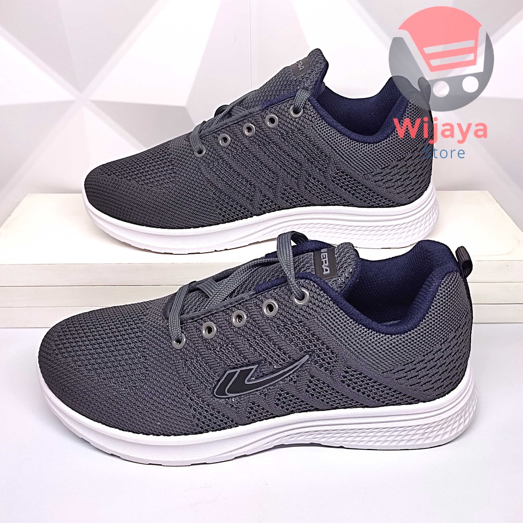 Sepatu Sneaker Pria New Era Original Olahraga Sport Stylish Maskulin Warna Navy Abu ALPHARD AUDI