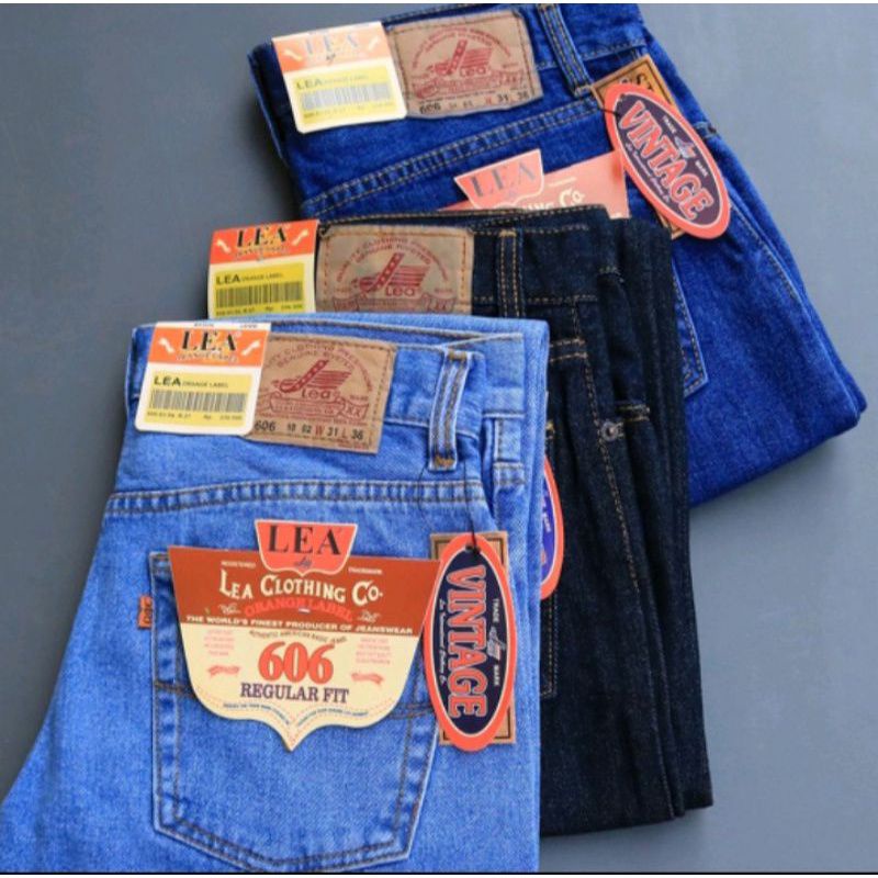 celana jeans Lea 606 original 100% premium reguler standar