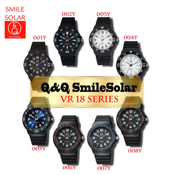 SALE Jam Tangan Pria Casual Sporty Rubber Analog Original Q&amp;Q QNQ QQ VR18 VR18J Series