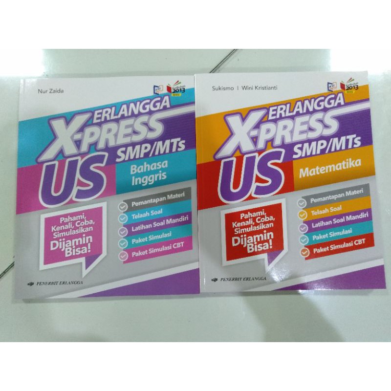 Buku Latihan Soal Kelas 3 Smp Mts Erlangga X Press Us Smp Mts Matematika Bahasa Inggris Usbn 2021 Shopee Indonesia
