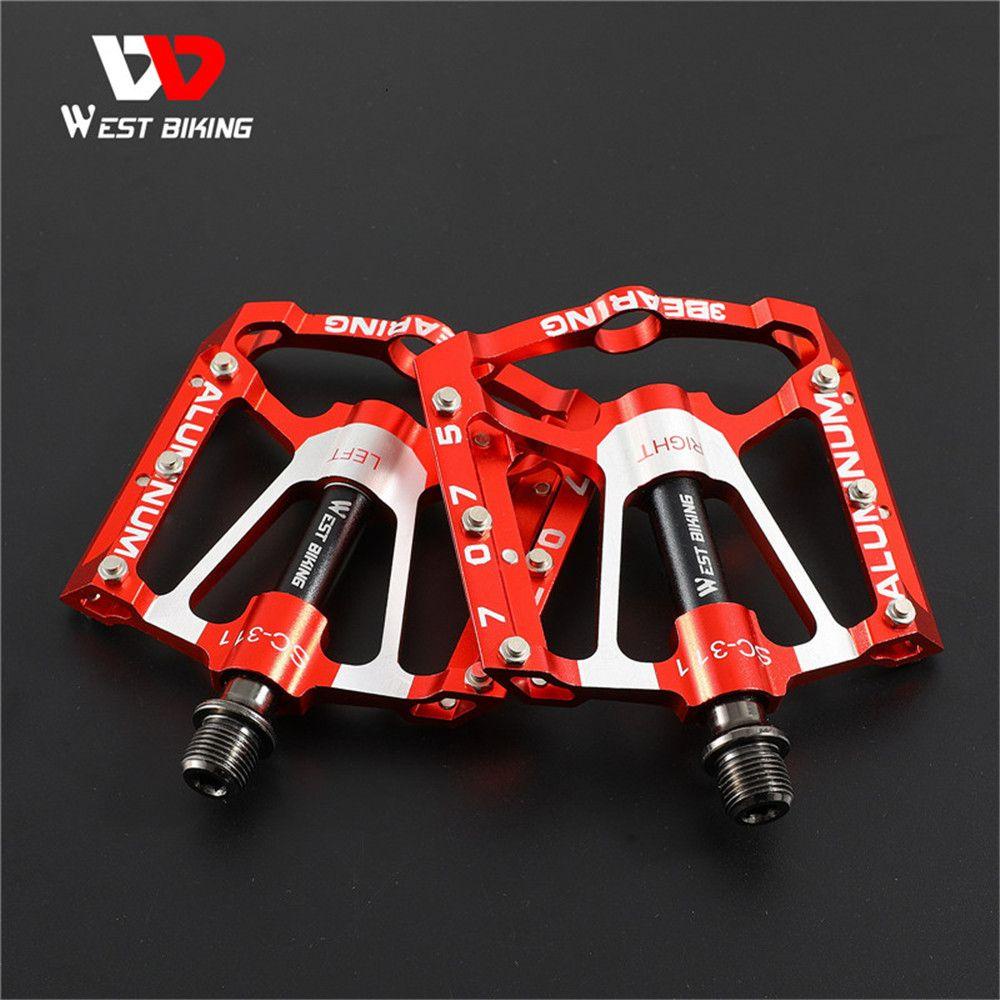 R-FLOWER 3bantalan Pedal Sepeda Bahan Aluminium Alloy Bersepeda Olahraga Luar Ruangan Sepeda Jalan Bagian