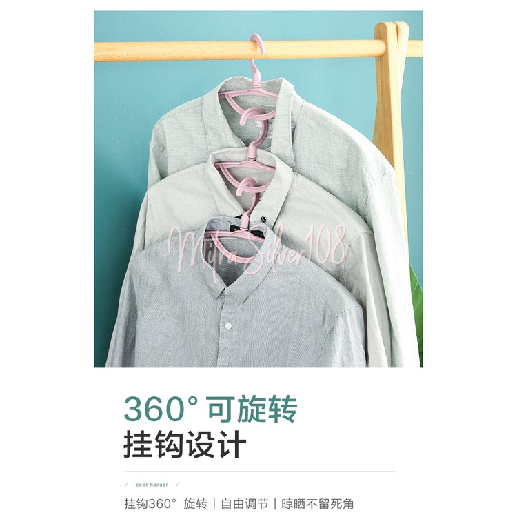 [MS108] PR 20 - ❤READY STOCK❤ Gantungan Baju Hanger Plastik / Plastic Hanger Pakaian Laundry Anti Slip Warna / Cloth Hanger