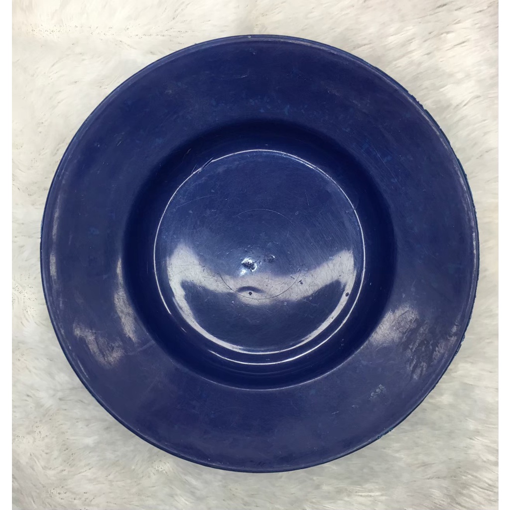 Piring makan plastik 17 cm - piring makan warna biru - piring makan plastik - piring plastik