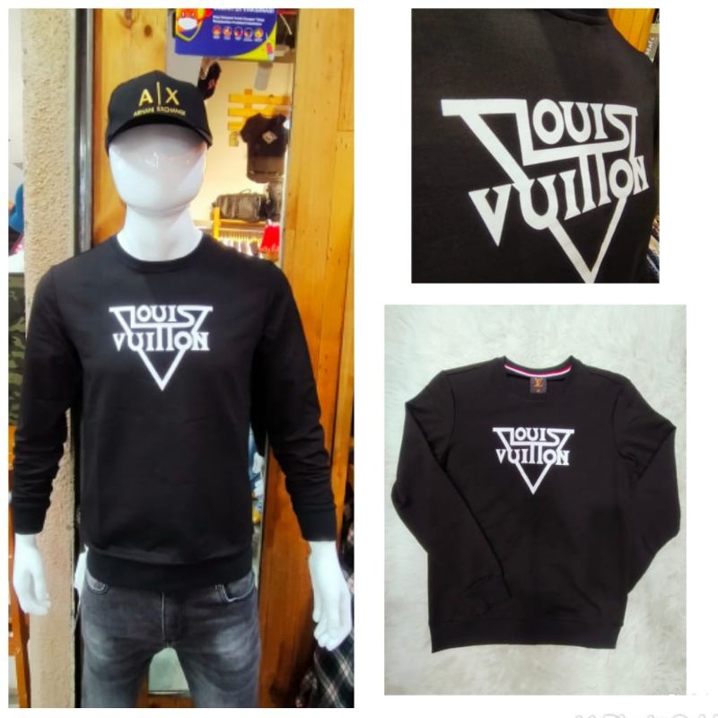 Sweater pria premium import quality/sweater cowok LV10007